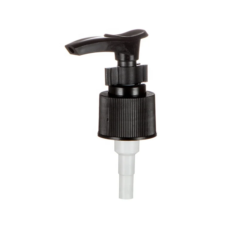 24/410 clip lock ribbed plastic lotion pump for  hand sanitizer bottle