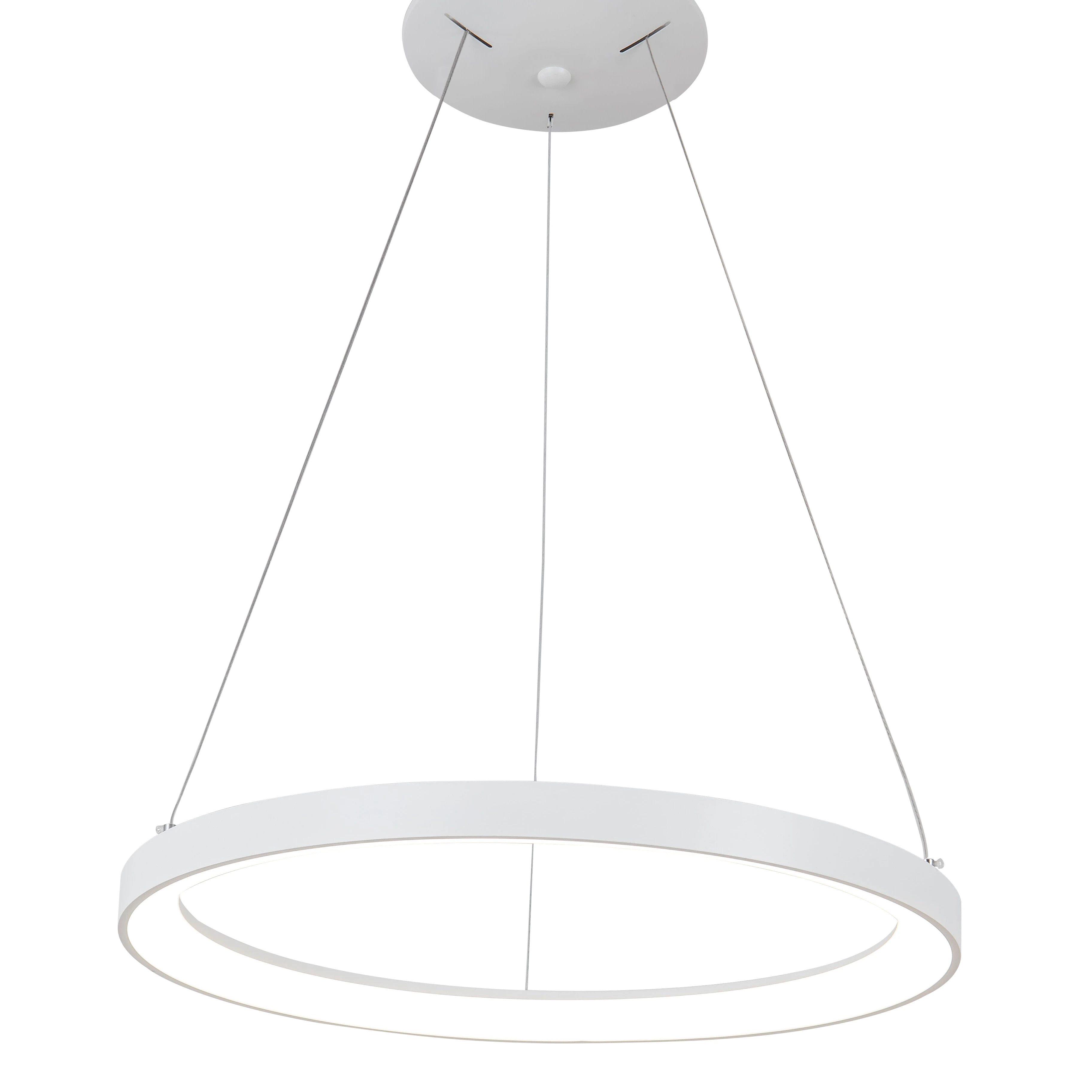 Masivel Simple Light Decorative Pendant Lamp White Ring Custom Hotel Lobby Chandelier Nordic Led Chandelier Indoor Wholesale