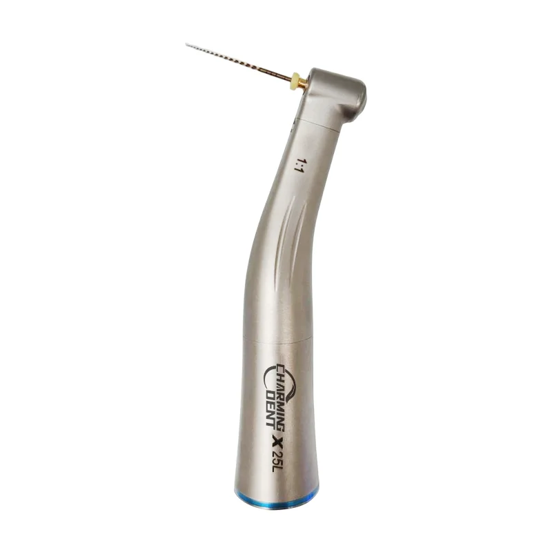 Charming dental low speed handpiece LED fiber optic 1:1 with single water spray E type connect