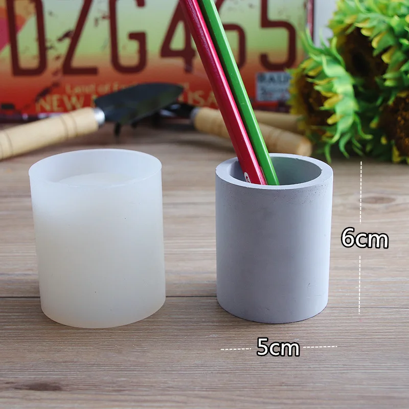 DIY Silicone Custom Small Desk Garden Flower Pot Cement Concrete Vase Planter Molds flower pot molds For silicone molds