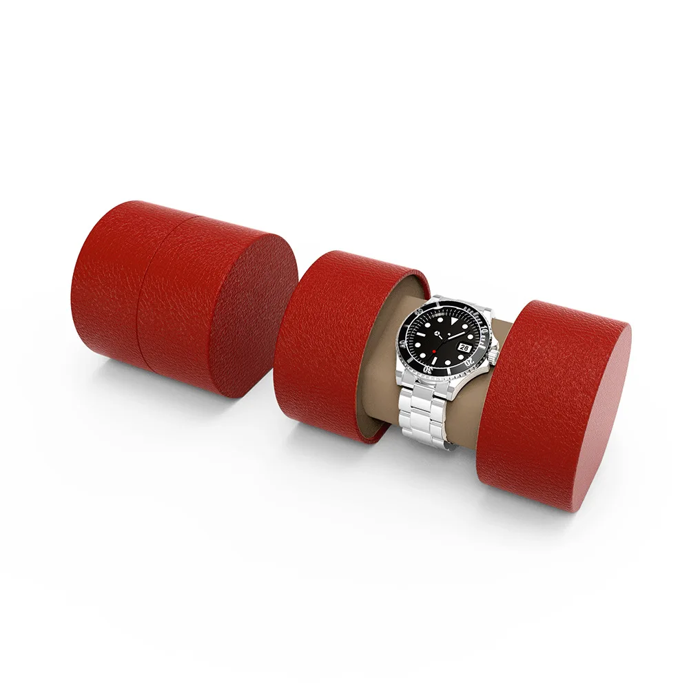 Unique Design Storage Watch Box Cylinder Watch Luxury Packaging Box