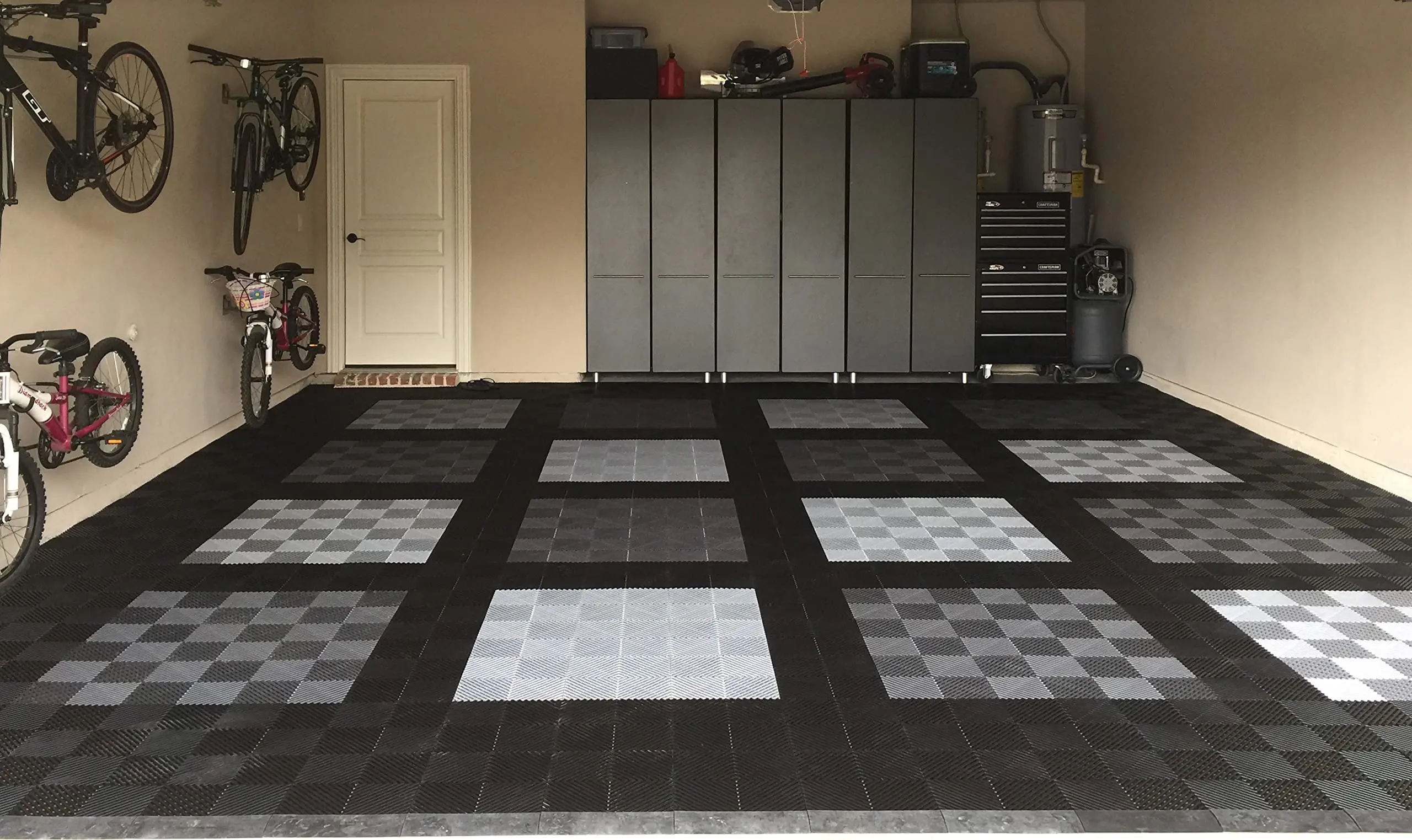 Interlocking Tiles,Garage Floor Tiles Work Great for Car Detailing Shop Car Washroom Workshop Floor Covering Interlocking Tiles