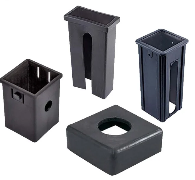 GYM Equipment Accessory Barbell Support Nylon Plate protection Gasket Hollow Reducer Plastic square Tube Bushing
