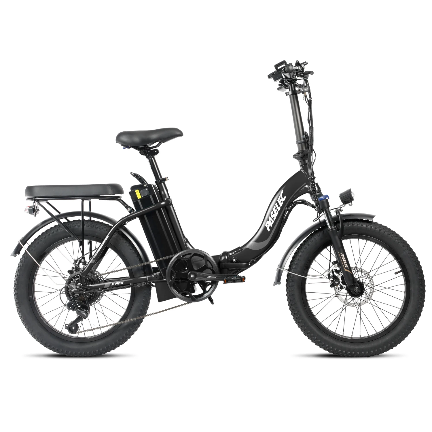 500W foldable e bicycle 13ah hidden battery ebike Paselec PX3 fat tire electric bike