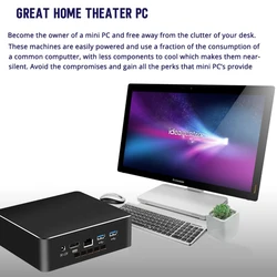 Hot sale thin htpc i7 i5 i3 4200Y Processor desktop computer box win10 8 GRam mini PC for interactive educational class