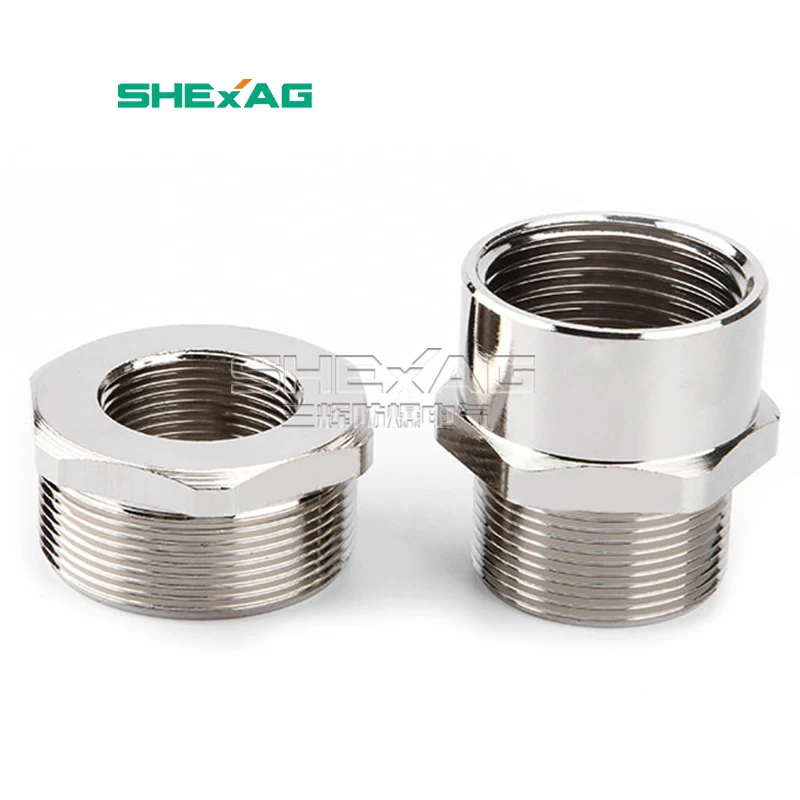 Top Quality ATEX Double Compression Explosion-rpoof Threaded Plug Cable Gland Enlarger Thread Adapter With Adapter