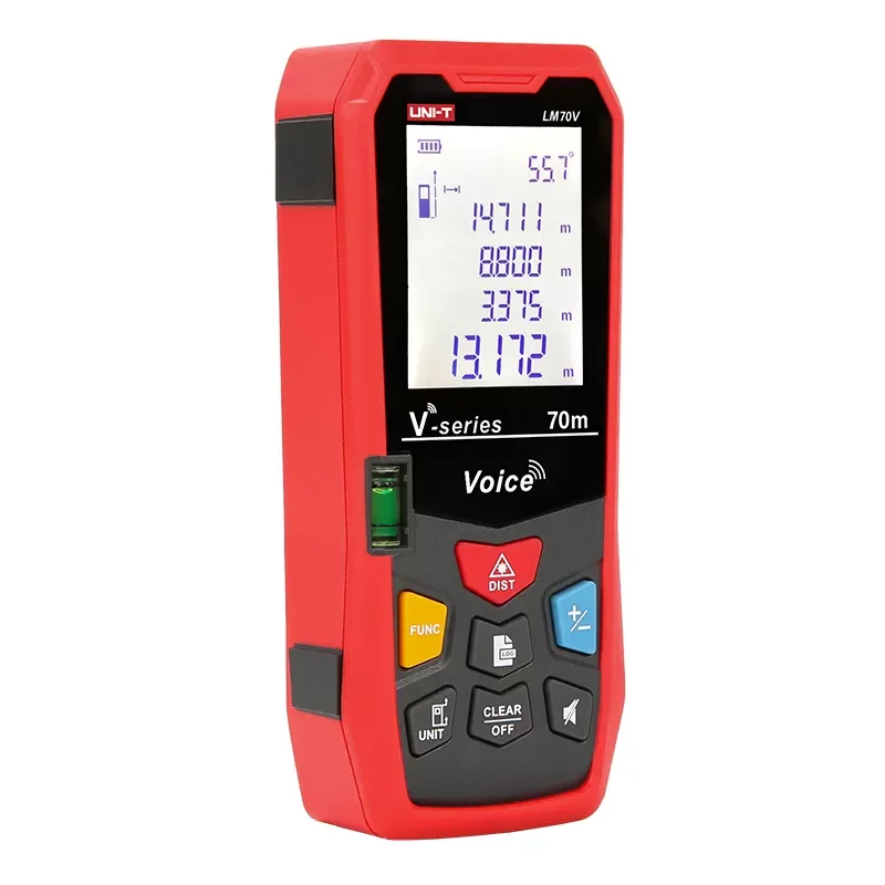UNI-T LM50V built-in 20 sets of data storage space rangefinder digital laser range finder 50 Meters Voice Broadcast
