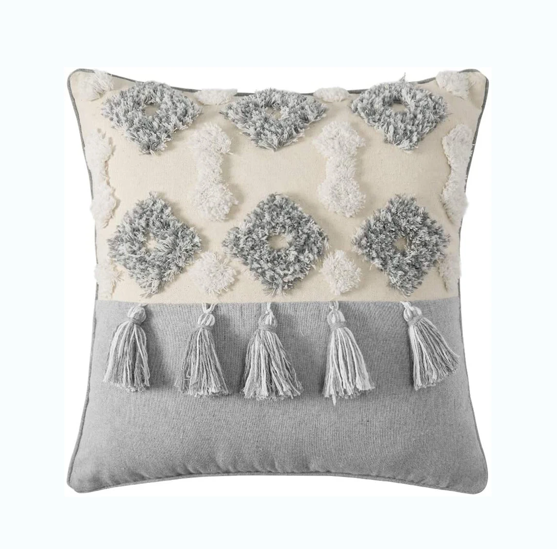 Pillow Cover Woven Boho Throw Pillow Covers Cushion Cover Tassels Pillowcase Linen Decorative Collection
