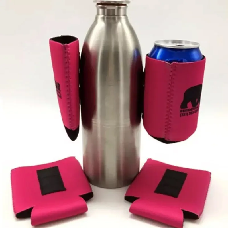 Custom Logo Hot Sale  Wholesale Blank Insulated  Magnetic Coozies Stubby Holder Magnet