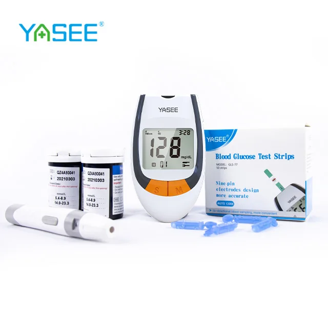 CE ISO Approved Digital Glucometer Blood Glucose Meter Test Strips Medical Detector Tester Blood Glucose Test Strip