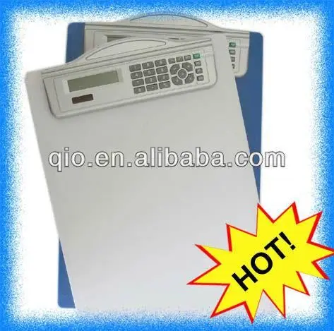 plastic calculator clipboard