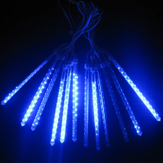 12V Multiple Color LED Meteor Shower Rain Tube Light Tree Decoration