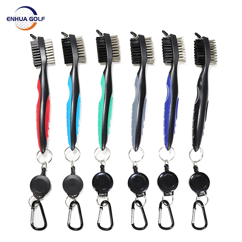 Lightweight and Stylish Golf Club Brush and Clubber Tools Golf Cart Brush with Plastic &plastic