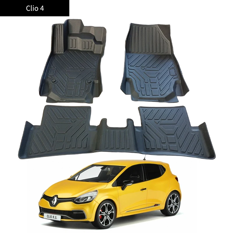 2024 China Manufacturer Hot Sales Professional High Quality Floor Car Mat TPE Car Mat Use For CLIO 4