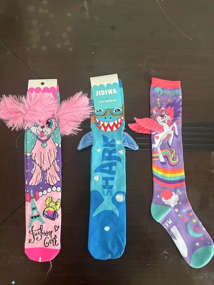 HY- 4248 Wholesale Cartoon Elephant Ear Personality Socks Kid Adults Unicorn Knee Sock Children