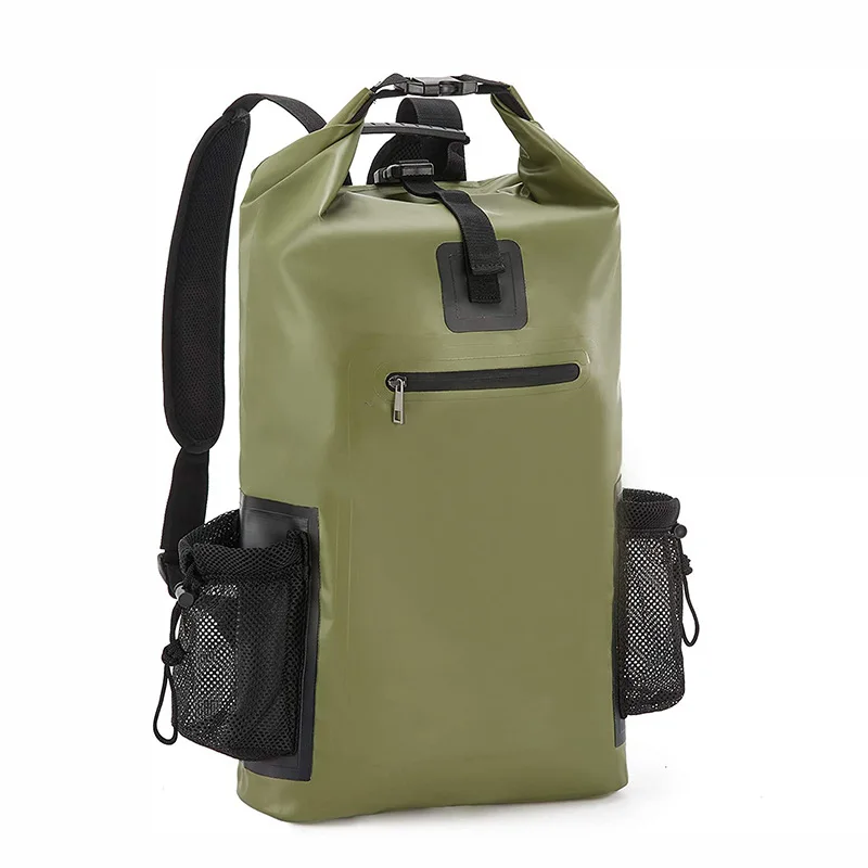 Customized 40L Roll Top Float Lightweight Dry Bags Shoulder Strap 500D Tarpaulin Backpack