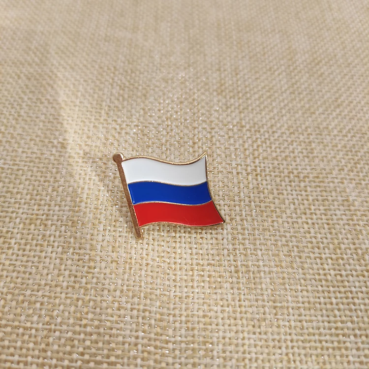 Ukrainian Flag Pin American Ukrainian Double Flag Pin Metal Enamel Badge