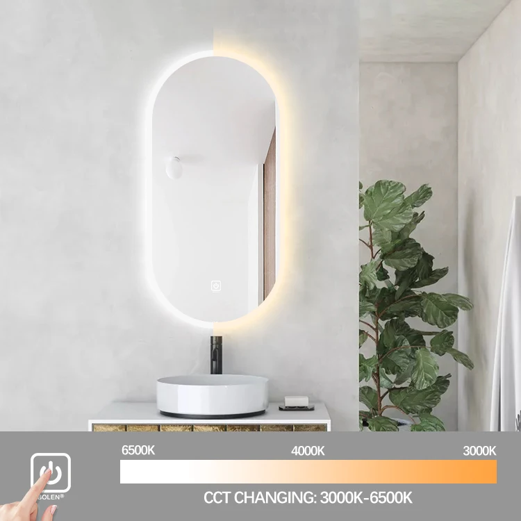 Modern  Makeup Dressing Vanity Table with Lighted Mirror decor live room mirror with time display