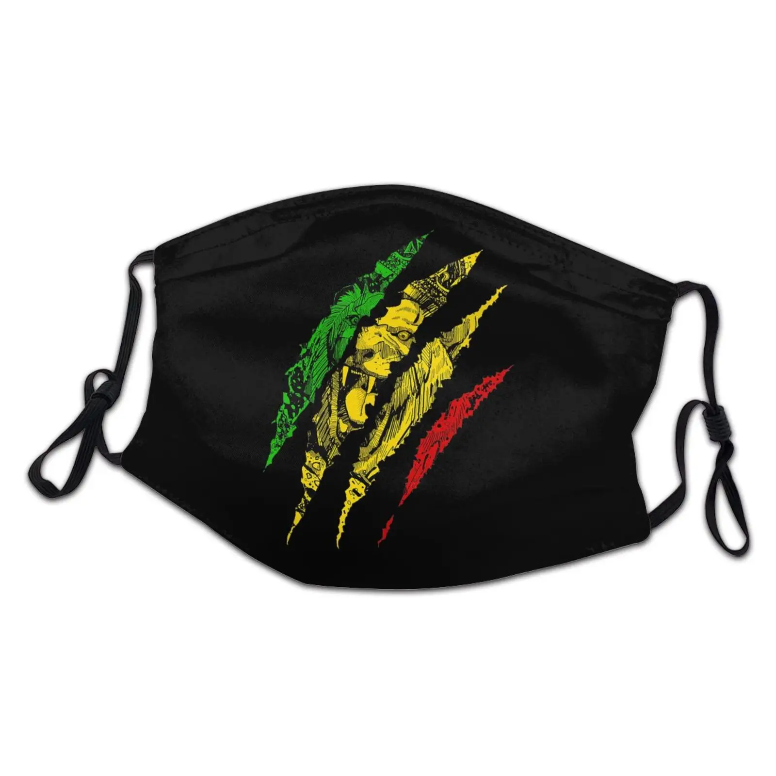 
Funny Warrior Lion Of Judah King Rasta Reggae Jamaica Roots Cool Kids Men Women facemask Cotton Strap Cloth Kids Brush Cartoon 