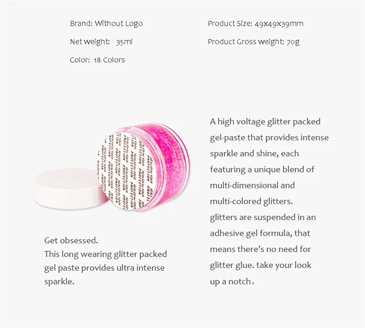 Sparkling Girls Biodegradable Light Blue Platinum Lip Gel Glitter Chunky Reflective UV Body Chameleon Glitter Gel For Kids Hair