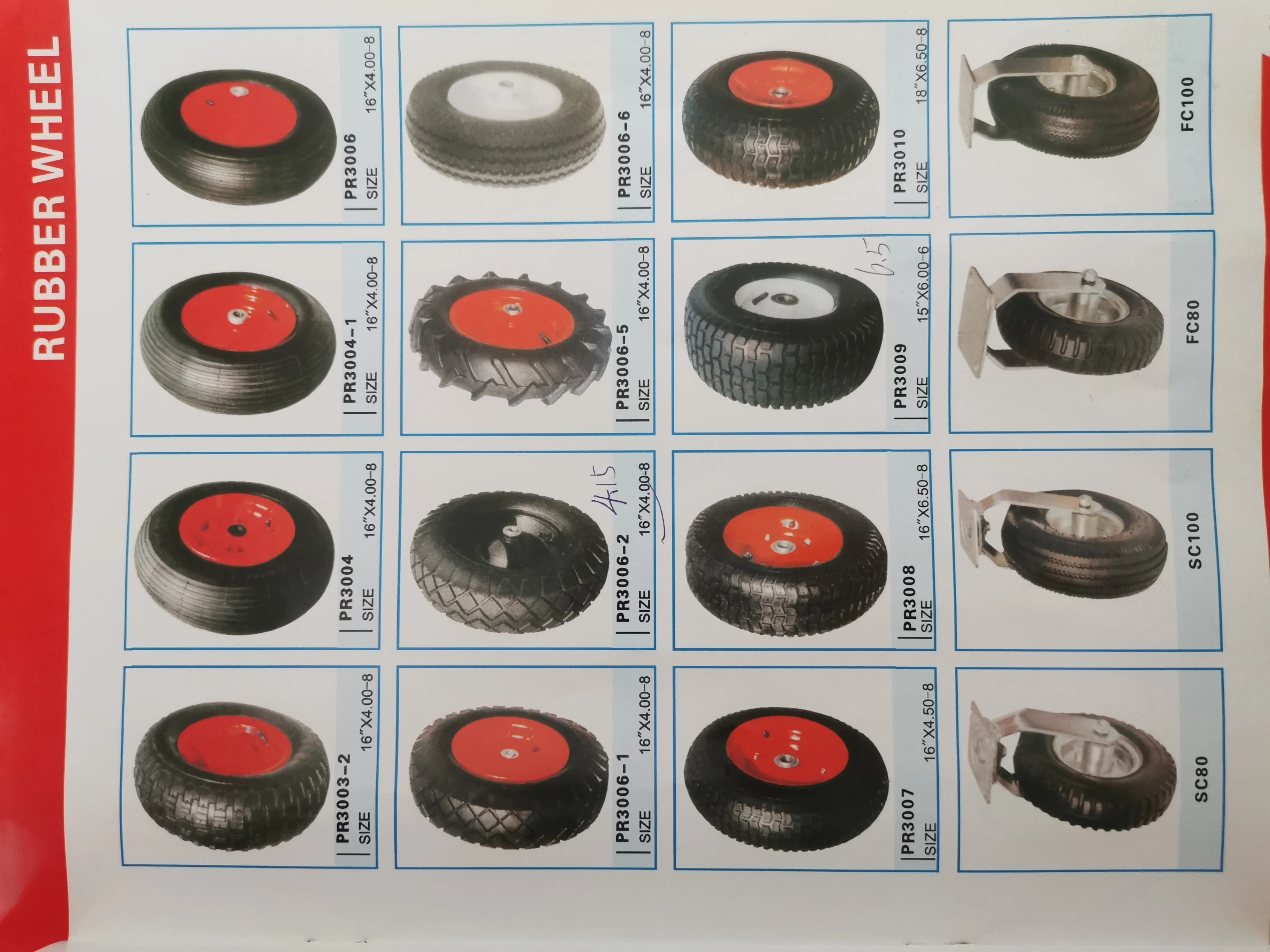 wheel barrow tire with rim 4.80/ 4.00-8 wheel for wheelbarrow