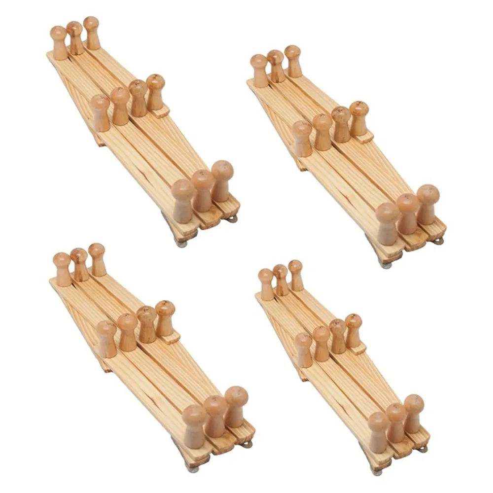 Wooden Expanding Accordion Style Wall Mounted Hook,Wooden Pegs Folding Wall Hanger Stand for Cap Belt Umbrella Coffee Mug Keys