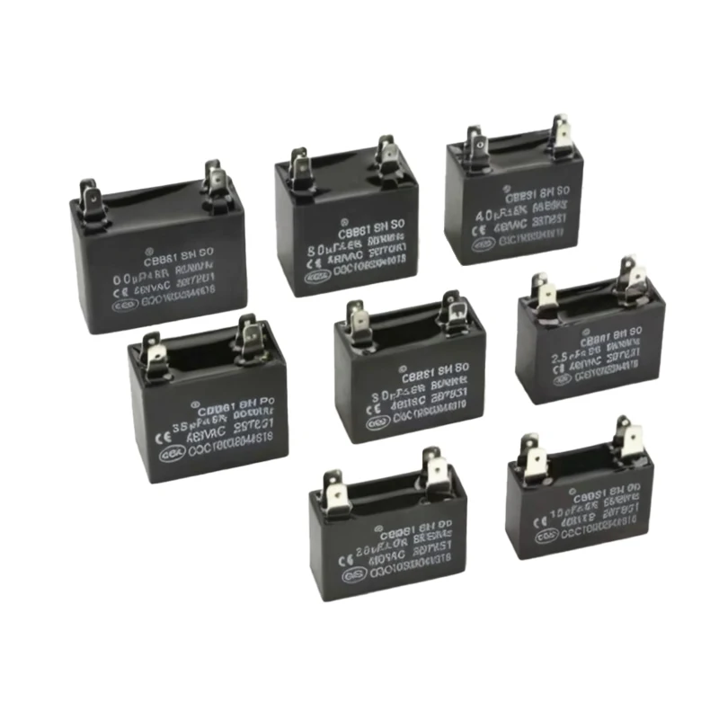 Glosok CBB61 1.5 2.5 3.5 4.5 5.5 6.5uf  Electronics Air Conditioner Capacitor With Cooling capacitors for fans 450VAC 50/60Hz