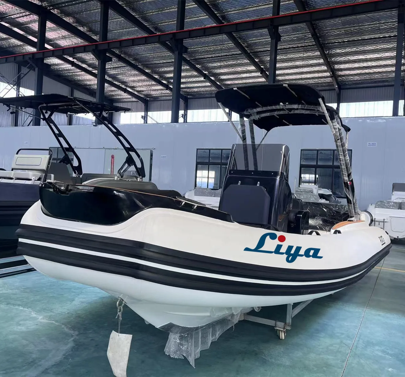 Liya CE 19ft Europe hypalon fishing boats 5.8m hypalon rib boat for sale
