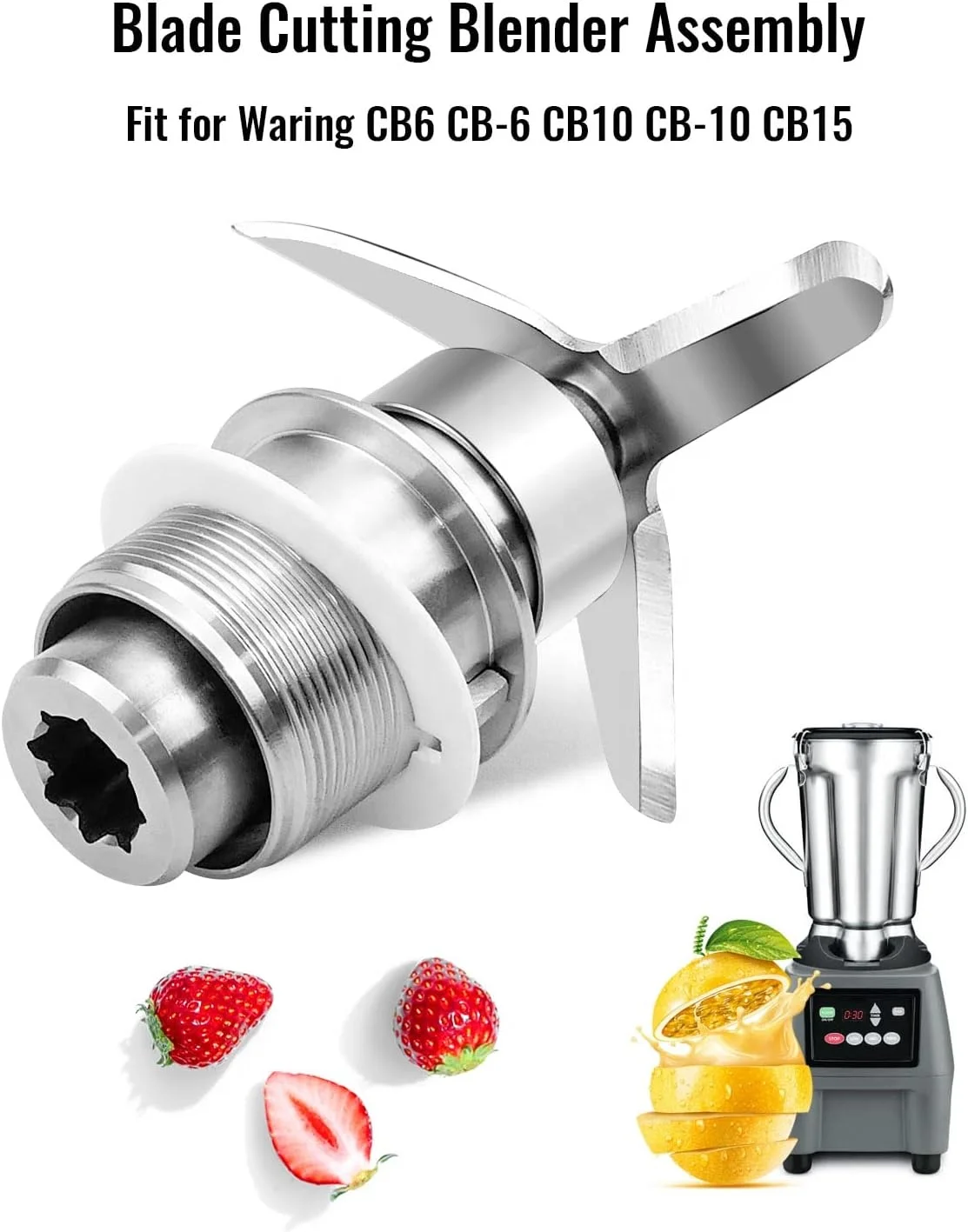Blade Cutting Blender Assembly Fit for Waring Commercial CB15 CB6 CB10 Blender Parts Replace 502977 502975