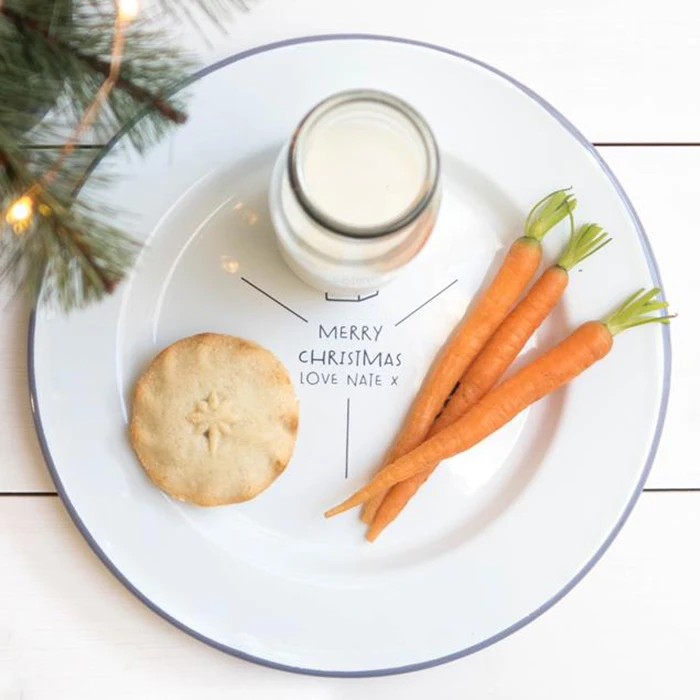 Wholesale round camping enamel metal dinner salad plates with red flower printing