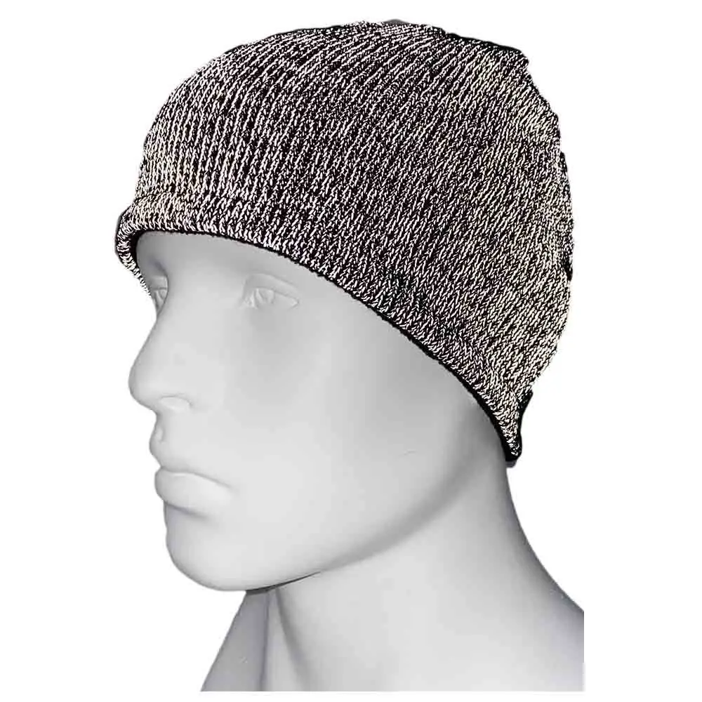 High Visibility Winter Warm Running Fleece Lined Knit Cap Safety Reflective Beanie