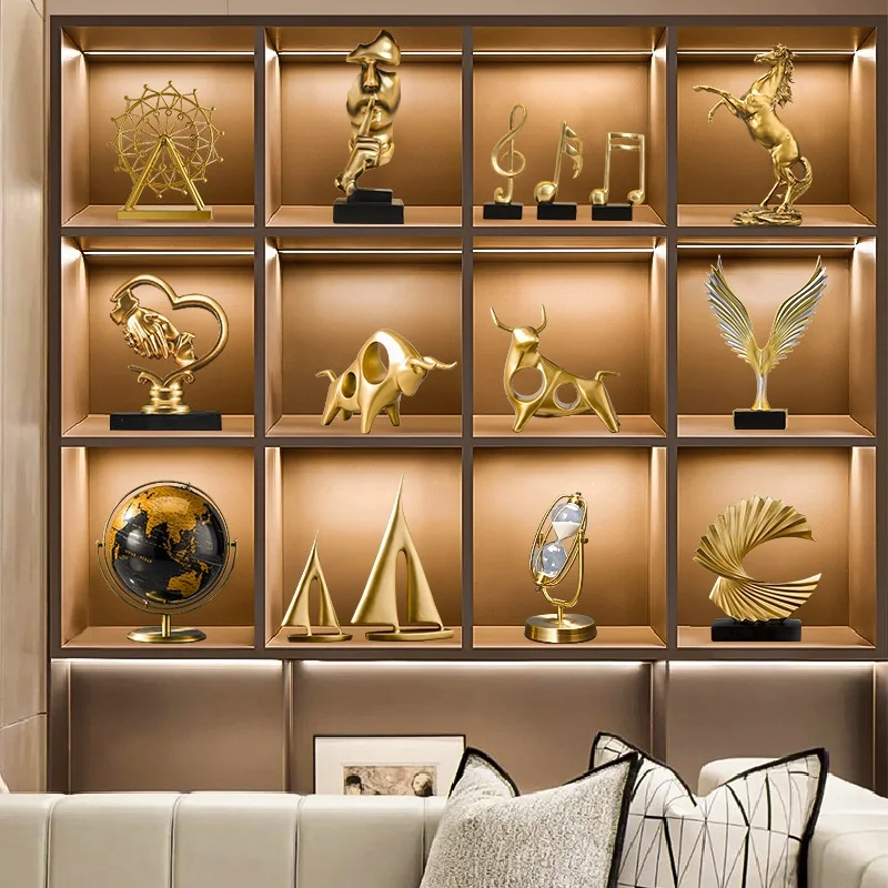 Wholesale High-end wine cabinet decorations sideboard decorations living room creative home accessories indoor soft decoration