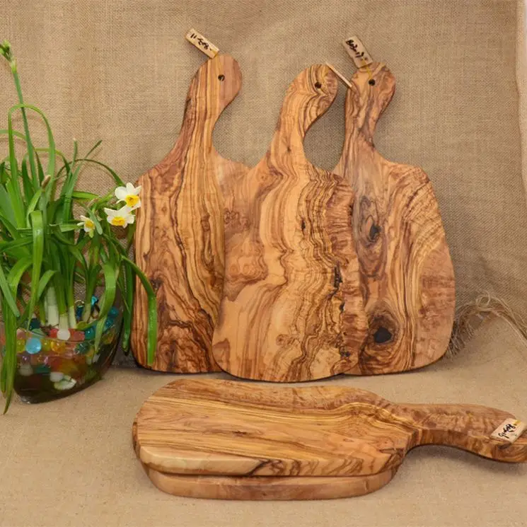Naturally Boards Individual Size Natural Olive Wood Cutting Board