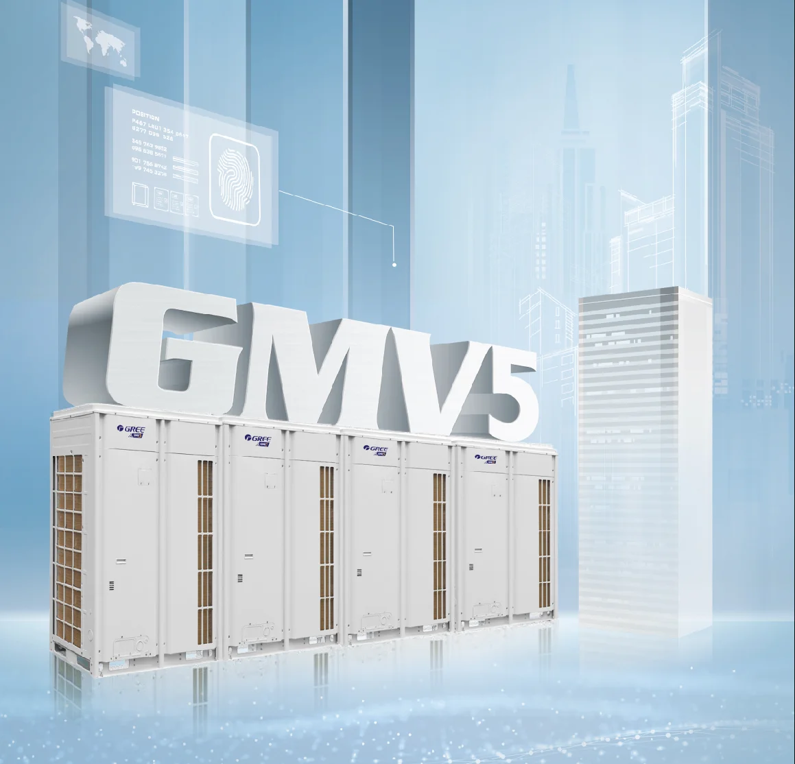 High-efficient Gree GMV5 DC Inverter Commercial Multi VRF System Central Air Conditioners Heat Pumps