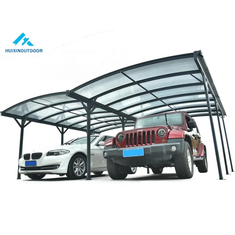 Tensile Parking Shed Canopy Automatic Outdoor 1 Structure Pipe Two Car Metal Garage Enclosure Carport Netting