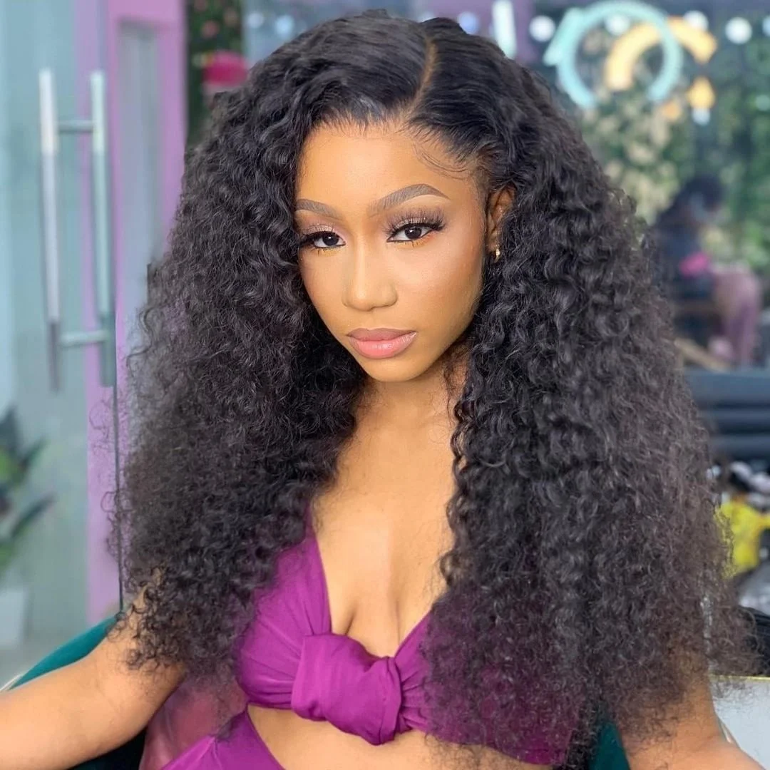 13*6 Hd Transparent Lace Frontal Wigs Curly Human Hair Transparent Hd Full Loose Deep Wave Full Lace Front Wigs Hd Lace Wig