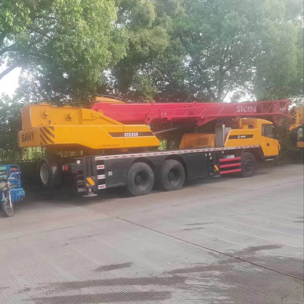 Used truck crane sany stc1000 100 ton mobile crane hydraulic boom arm 4x4 truck mounted crane STC250 STC750 STC800 on sale