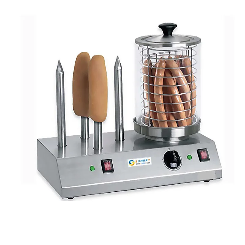 Коммерческое автоматическое оборудование для закусок Hotdog роликовая грелка