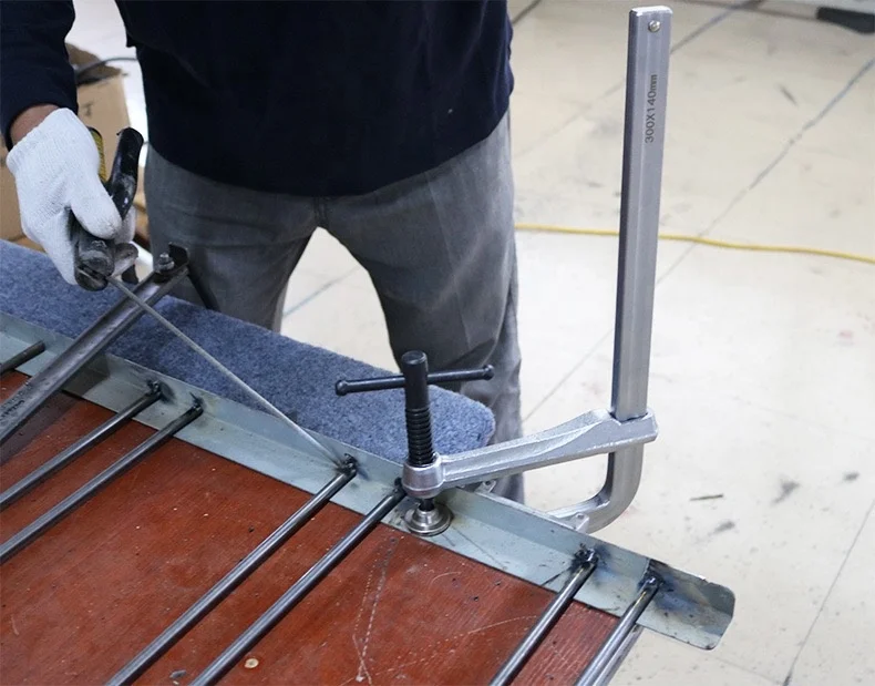 TIN KONG Hot Selling Heavy Duty Metal Working Sliding Arm F Clamp