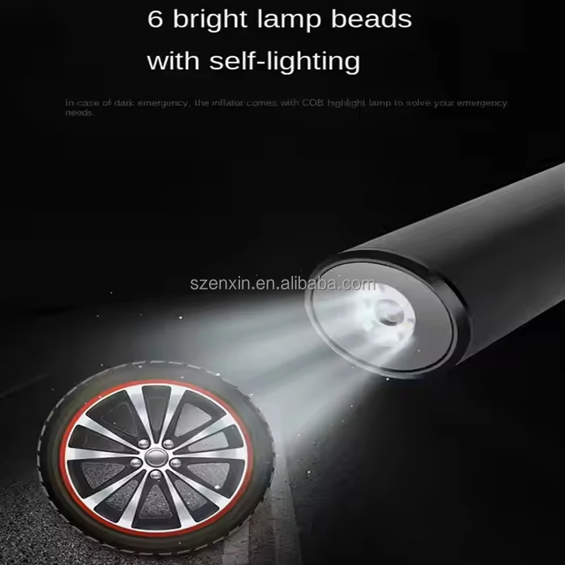 Mini 6000mAh Intelligent Inflation Pump Wireless Portable Air Pump Mini With Display Screen For Car And Balls