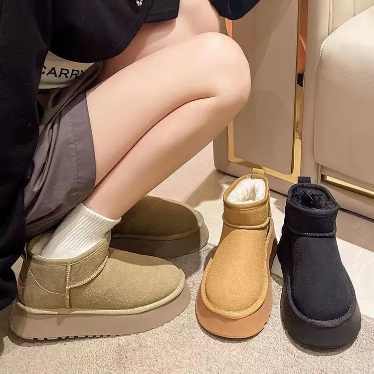 Wholesale Oem Custom Outdoor Warm Waterproof Casual Shoes Snow Boots for Women