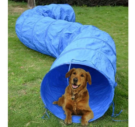 
Dog Agility Training Play Tunnel With Carrying Bag 