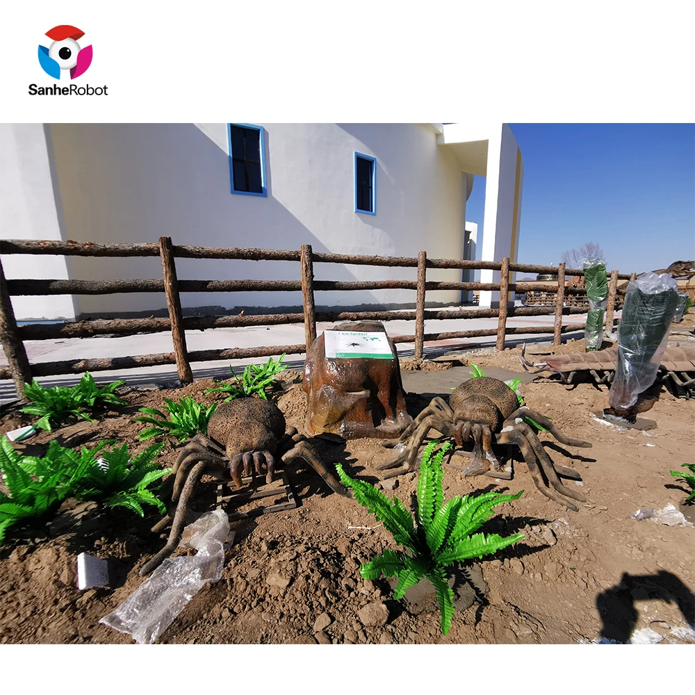 SH-RI054 SANHE Real Style Animatronic Remote Control Spider For Sale