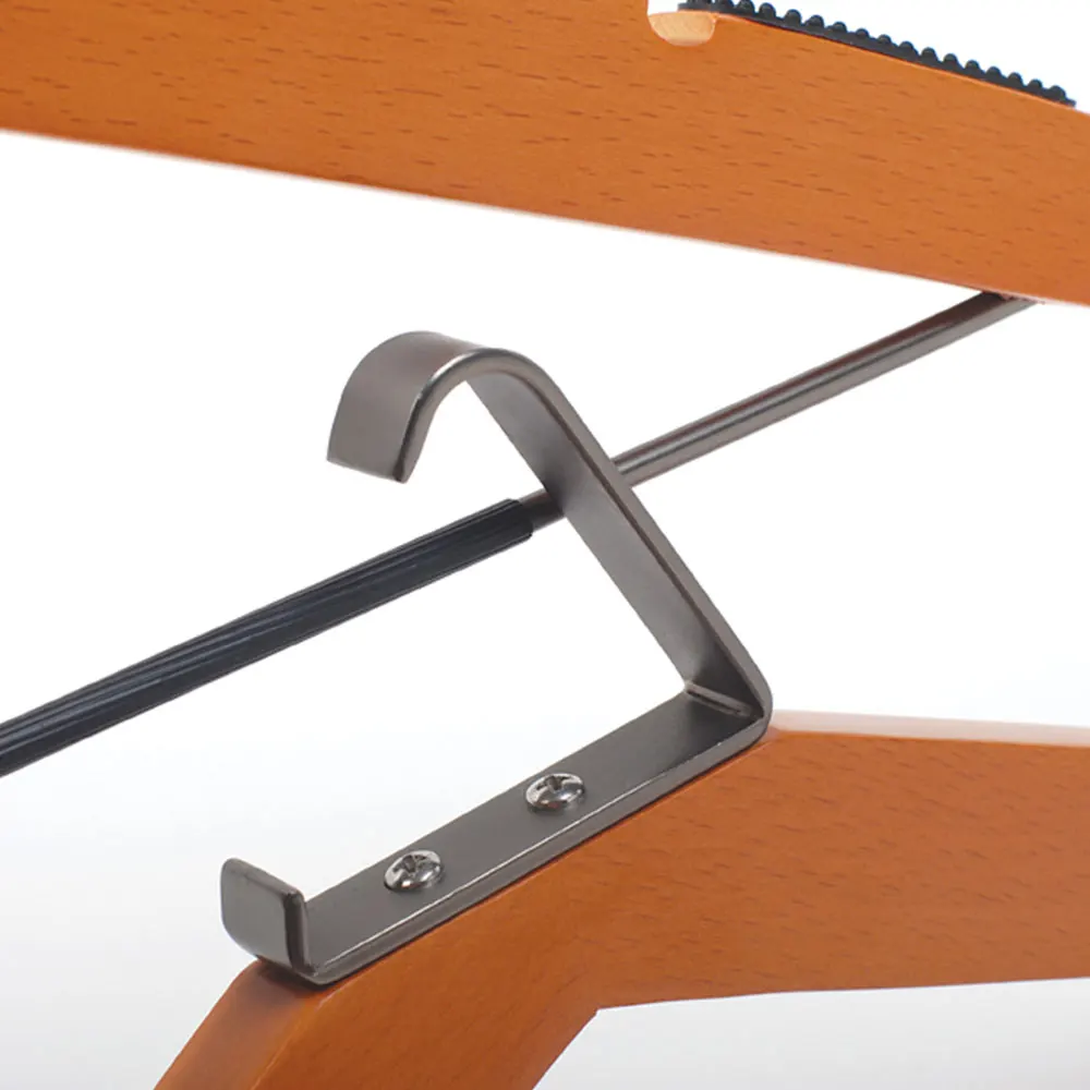 LINDON Fashionable Hanger Matt Cherry Anti-Slip Wooden Garment Suit Hangers for Shop Boutique Hotel