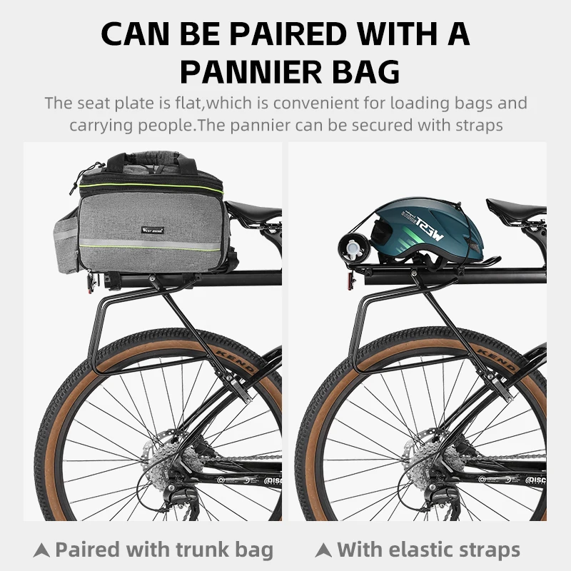 WEST BIKING New 140KG Loading Bearing Bicycle Aluminum Alloy Quick Disassembly Rear Rack Carrier Bike Accessories