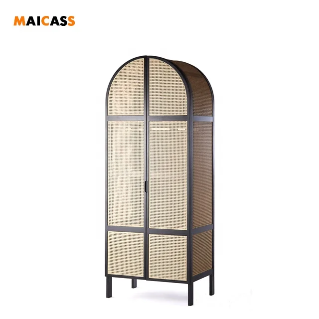 Новый современный деревянный тростниковый ротанговый шкаф для гостиной на заказ
