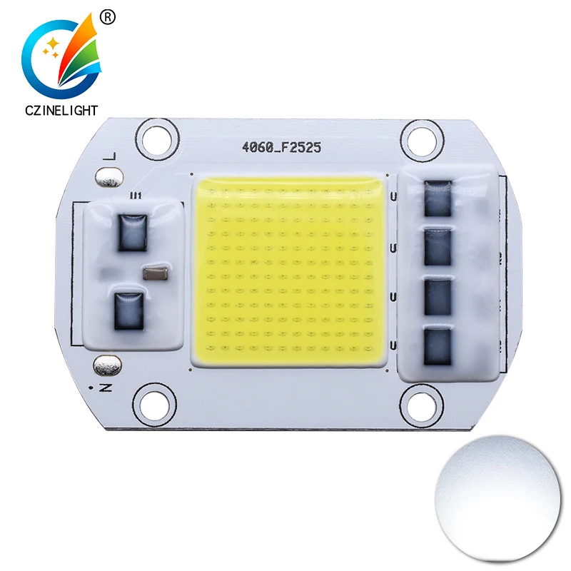 50 шт./пакет Czinelight 220 В 4060 прямоугольные лампы Cob 110 высокое напряжение свободный привод 20 Вт полный спектр