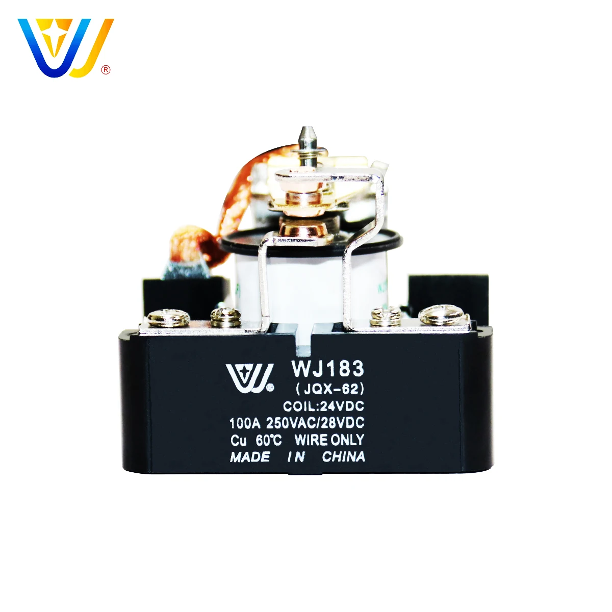 China 90A 250vac single pole coil power Relays Jqx 62F 1Z 12v 100 amp relay SPST 30A Middle Relay for Voltage Regulator