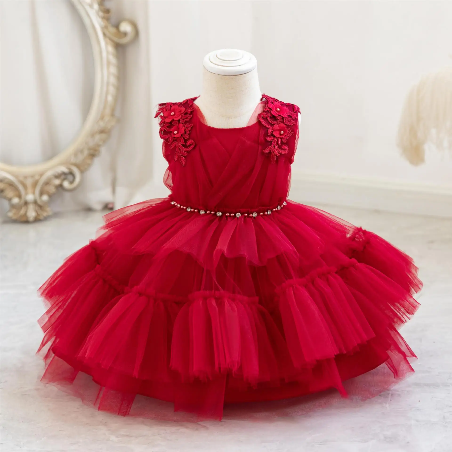 2 Year Old Girl Fancy Baby Girl Dresses Party Dress Kids Flower Girl Birthday Dress
