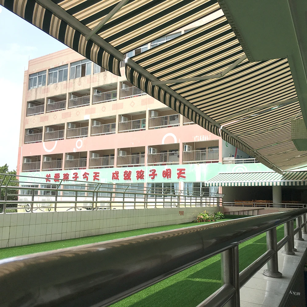 modern canopy design waterproof store outdoor custom electric retractable awning canopies